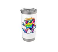 Coloré Pop Art Lunettes De Soleil Macaroni Au fromage Gobelet isotherme en acier inoxydable double paroi