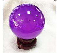 Colored Crystal Balls Home Ornaments Glass Creative Crafts,Purple,200mm Gemstone Stone