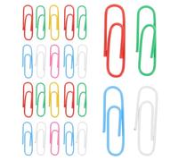 Colorés Trombones 28mm 400 Pièces Recouverts de Plastique | Acier et Plastique, Maintien Sûr Antidérapant, Usage Bureau et École, Lot Assorti pour Classement
