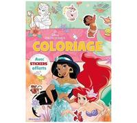 Coloriage Disney Princesses (Yasmine Et Ariel) - Avec Stickers Offerts