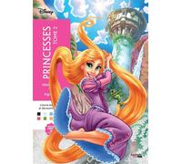 Coloriages mystères Disney - Princesses Tome 2 Colorie les chiffres et découvre l'image - Jérémy Mariez - Hachette Heroes - broché - Document jeunesse