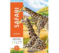 Coloriages mystères - Safari Coloriez les chiffres et découvrez l'image - Aurélia Stéphanie Bertrand - Hachette Heroes - broché - Livre-jeu