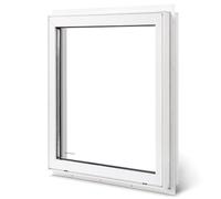 COLORPAPA Tableau en vinyle pour fenêtre Blanc 61 x 76,2 cm | Ligne de vue mince, vue dégagée, double vitrage en verre trempé, fenêtre fixe en verre étanche pour la maison