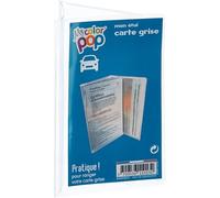 COLORPOP Étui Carte Grise, Pochette de Protection Transparente