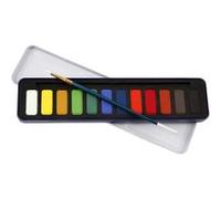 Colortime set aquarelle avec pinceau 14 pièces multicolore Multicolore G
