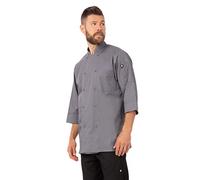 Colour by Chef Works A934-XXL Vesteà manches 3/4 Gris Taille XXL