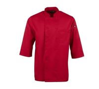 Colour by Chef Works B106-L Vesteà manches 3/4 Rouge Taille L