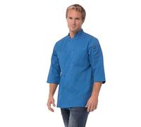 Colour by Chef Works B178-S Vesteà manches 3/4 Bleu Taille S