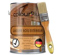 ColourPlus Lasure Bois Extérieur 2,5 litres - Lasure Acajou avec Protection UV - Huile Lasure Résistante aux Intempéries pour Mobilier de Jardin, Clôtures & Carports