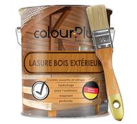 ColourPlus Lasure Bois Extérieur 5 litres - Lasure Acajou avec Protection UV - Huile Lasure Résistante aux Intempéries pour Mobilier de Jardin, Clôtures & Carports
