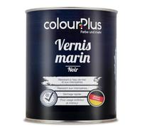 ColourPlus Vernis Marin 750 ml - Noir - Vernis bois extérieur brillant, résistant à l'eau et intempéries | Pour bateaux, fenêtres, meubles et jardin | Résistant aux UV