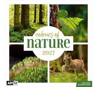 Colours of Nature Broschürenkalender 2027 - 30x30 - Art12 | Abwechslungsreicher Naturkalender im schlanken Hochformat (aufgeklappt 30x60 cm) | Notizen