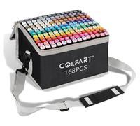 Colpart Alcool Set de feutres 168 couleurs Manga Marqueurs de peinture ZoMal
