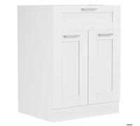 Colura meuble bas de cuisine 60 cm 2 portes, 1 tiroir blanc.