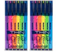 Colurbook Thin Light Lot de 12 couleurs assorties