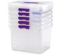 COM-FORT HOUSE Boîtes de rangement 30 L lot de 6