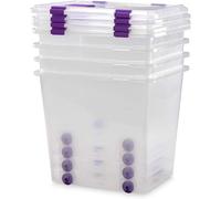 COM-FORT HOUSE Boîtes de rangement 70 L Pack 4