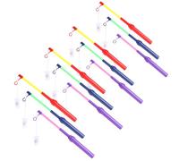 com-four® 12x LED Lantern Stick, bâton Lumineux à Piles pour défilés | Halloween et Saint-Martin - support de lanterne électrique avec lumière LED [la sélection varie]