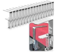 com-four® 16x Pinces à nappe Premium en acier inoxydable - Pinces à nappe à ressort pour tables d'une épaisseur de 2,7 à 5,5 cm - Pinces à nappe inoxydables pour l'intérieur et l'extérieur