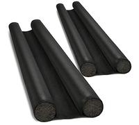 com-four® 2X boudins de Porte découpables pour Portes Standards, Joint inférieur, Coupe-Vent avec Double Isolation, Protection Contre Froid, économie de Chauffage, Isolation phonique (002 pièces)