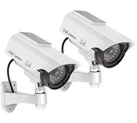 com-four® 2X Caméra factice pour l'extérieur, caméra factice avec Support | camera exterieur - camera factice