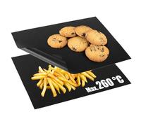 COM-FOUR® 2x papier sulfurisé réutilisable - feuille de cuisson permanente pour fours jusqu'à 260 °C - feuille de four avec revêtement antiadhésif des deux côtés - 32 x 42 cm