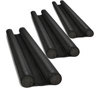 COM-FOUR® 3X boudins de Porte pour la Porte - Joint inférieur de Porte - Coupe-Vent avec Double Joint - Protection Contre Les Courants d'air et Le Bruit - 86 cm (003 pièces)