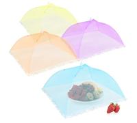 com-four® 4X Cache-Mouches - Cache-Mouches colorés pour Aliments - Cache-Mouches pour Nourriture, Nourriture, Fruits - Cache-Mouches et Cache-Mouches - 45 cm