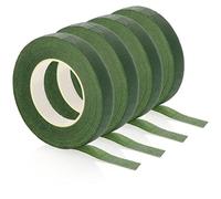 com-four® 4x Flower Tape - ruban de masquage autocollant pour fleurs - ruban d'emballage pour fleuriste - crêpe artisanal