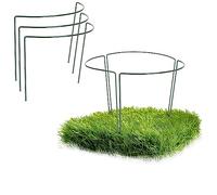 COM-FOUR® 6X Porte-Fleurs, Support de vivaces pour Fleurs (Hauteur : 35 cm) - Support de rosiers, Support de Plantes pour vignes, vivaces, Anneau de vivaces Rond pour Jardin, Balcon, terrasse