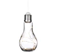 com-four® Ampoule décorative avec chaîne lumineuse à LED pour suspendre et déposer - lampe de table à piles pour une ambiance agréable - sans fil