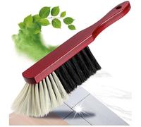 COM-FOUR® Balai à Main en Bois - Balai à Main avec Poils de CRIN - Balai à Main avec Trou de Suspension - env.30 cm