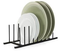 com-four® égouttoir pour Vaisselle, Porte-Assiettes en métal | égouttoir à vaisselle stable - organisateur de cuisine moderne - séchoir à vaisselle noble - porte-couvercle