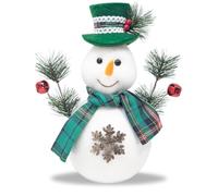 com-four® Figurine de Bonhomme de Neige Taille L - Douce décoration de Noël - père Noel décoration - Personnage Noel