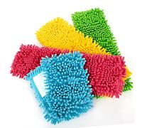 COM-FOUR® Housse de Remplacement 4X pour essuie-Sol - Housse d'essuie-Glace en Microfibre Chenille pour Un Nettoyage en Profondeur de Votre Espace de Vie