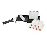 COM-FOUR® Jeu de 13 Rouleaux de Peinture avec bac à Encre | rouleaux à encre pour peinture et peinture sur surfaces planes