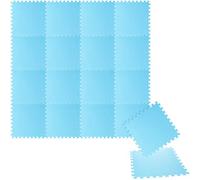 COM-FOUR® Lot de 18 tapis de protection, env. 50x50cm | tapis de sous-couche comme tapis de piscine ou tapis de fitness - système d'enfichage simple - pour piscines jusqu'à 180cm