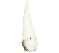 com-four® Nain de Noël pour décorations de Noël, Figurine scandinave | Nain suédois debout comme décoration de table - Figurine de collection - Père Noël avec écorce