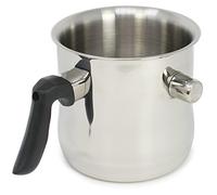 com-four® Pot à lait et marmite, 1,2 litre, double paroi, cuiseur à bain-marie
