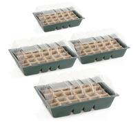 com-four® Serre d'intérieur 4X pour la Culture de Plantes - Kit de Culture pour 96 Plantes - Jardinière avec Pots de Semis pour la Maison ou Le Jardin