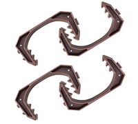 COM-FOUR® set de 4 clips de fenêtre, ouvre-fenêtres, butées de fenêtre | protection de serrage pour fenêtres et portes - butées de porte - 11cm