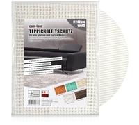 COM-FOUR® Tapis antidérapant pour Moquette - sous-Couche de Moquette Ø 240 cm - Butée de Moquette - Tapis antidérapant Blanc - Tapis de tiroir découpable