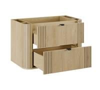 Comad Ovalia Cremona armoire 80x45.8x52 cm sous-lavabo suspendu chêne OVALIA CREMONA 82-80-46-2S