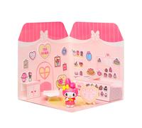 COMANSI Hello Kitty - Maison en Stickers My Melody Salon de Thé St30003 - Figurine Vinyle et Scène à Décorer avec Autocollants - Kit Créatif Loisir DIY Collection +5 Ans