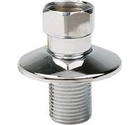 Comap 2105 Raccord Droit avec Rosace-M 3/8' -F 1/2' -Écrou Prisonnier-Vendu par 2, Inox