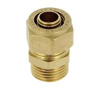 COMAP Raccord à compression mamelon union mâle pour tubes PER - 16x1,5 - 1/2" - TuboPEX - 9400304