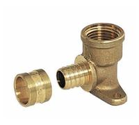 COMAP Raccord PER à glissement - Applique - Diamètre ⌀12x1,1 mm - Femelle (15x21) - Pexy pour Tubes PER - 4287, Laiton