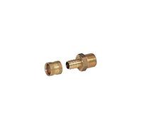 COMAP Raccord PER à glissement - Droit - Diamètre ⌀12x1,1 mm - Mâle fixe 3/8" (12x17) - Pexy pour Tubes PER - 4269