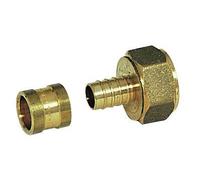 COMAP Raccord PER à glissement - Droit - Diamètre ⌀16x1,5 mm - Femelle fixe 1/2" (15x21) - Pexy pour Tubes PER - 4282