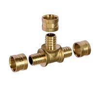 COMAP Raccord PER à glissement - Té égal - Diamètre ⌀16x1,5 mm - Pexy pour Tubes PER - 4297